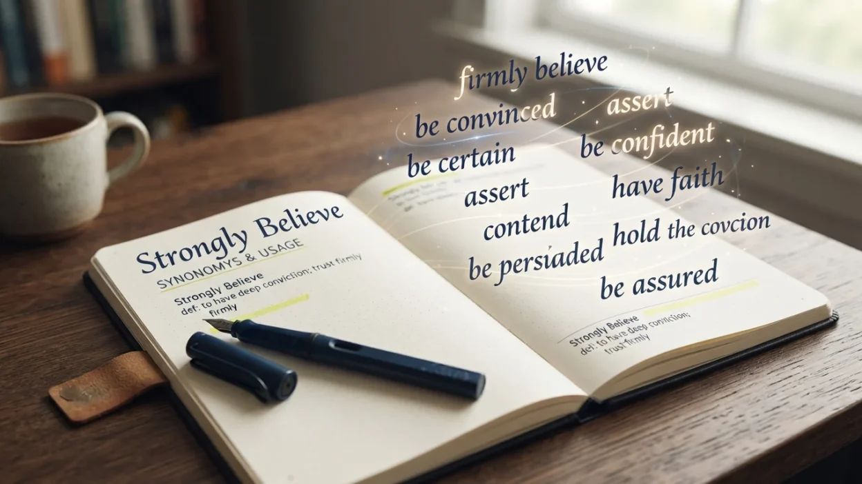 Strongly Believe Synonyms