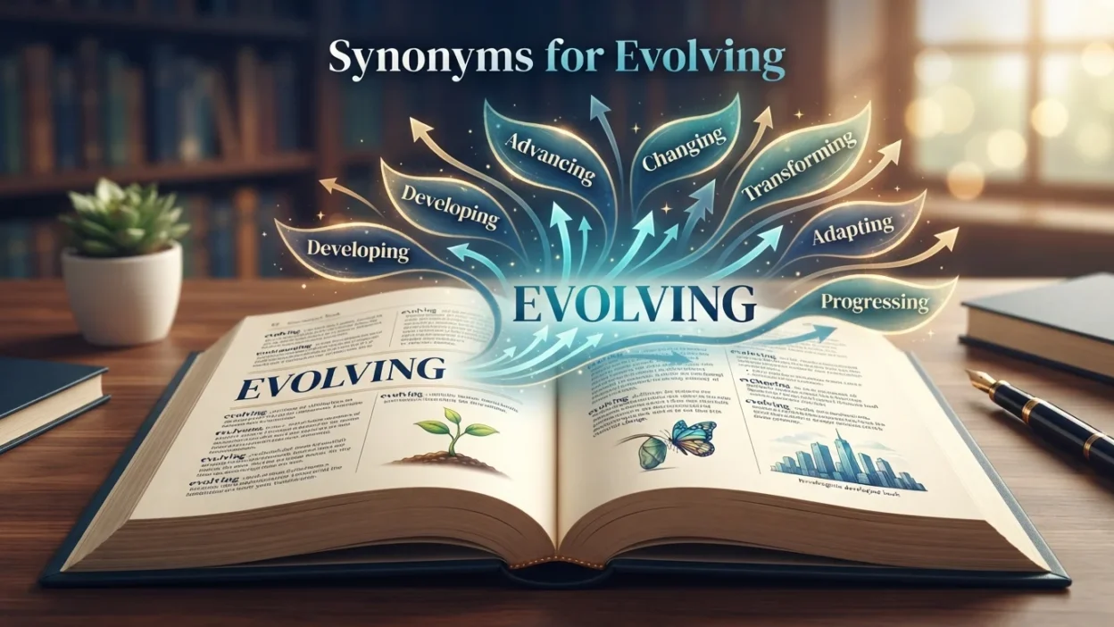 Synonyms for Evolving