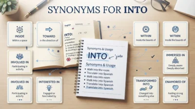 Synonyms for Into