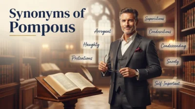Synonyms of Pompous